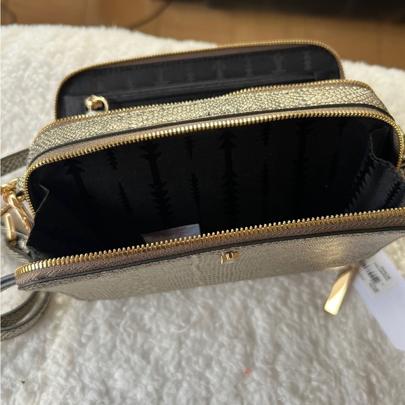 HACKER Ronnie Snakeskin Embossed Leather Crossbody Bag - Picture 4 of 8